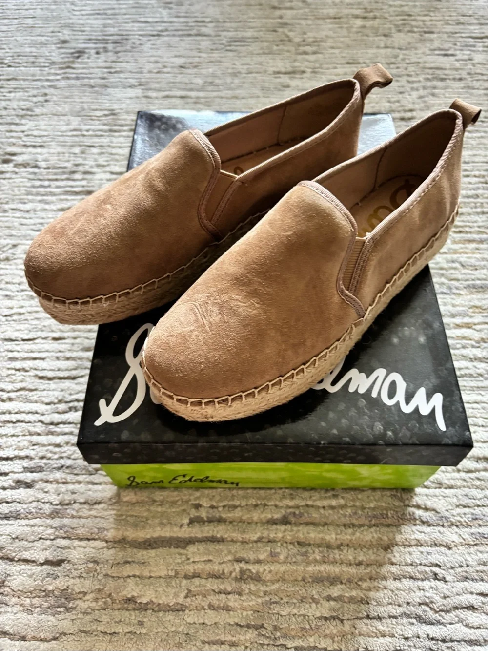 Sam Edelman Women's Slip-On Espadrilles - Tan Suede